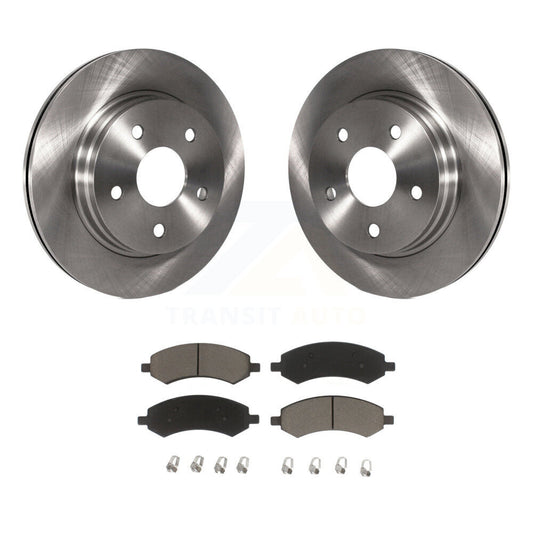 Disc Brake Rotor Ceramic Pad Front Kit For Ram 1500 Classic Dodge Chrysler Aspen