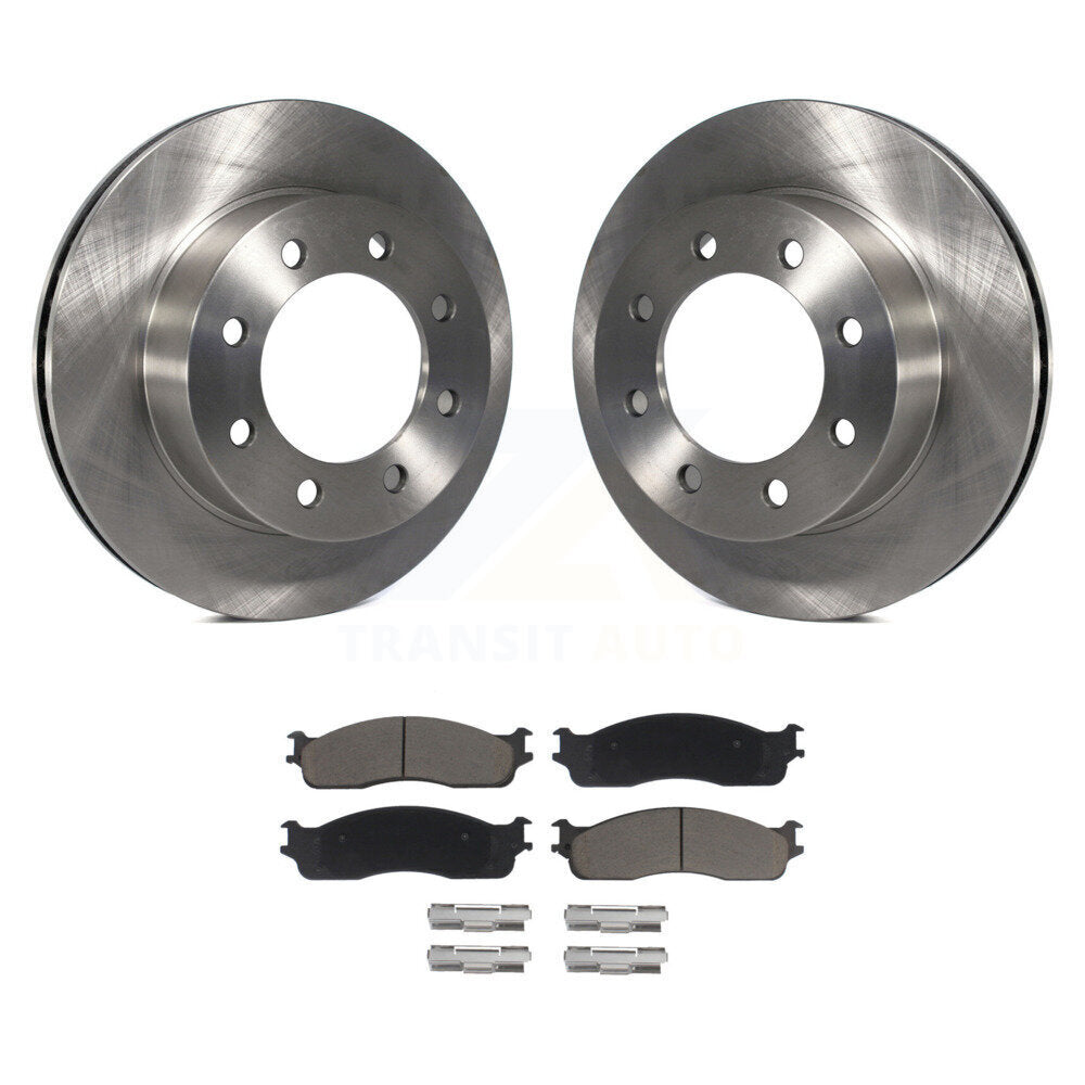 Disc Brake Rotors And Ceramic Pads Front Kit For Dodge Ram 1500 3500 2500