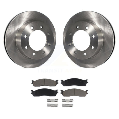 Disc Brake Rotors And Ceramic Pads Front Kit For Dodge Ram 1500 3500 2500