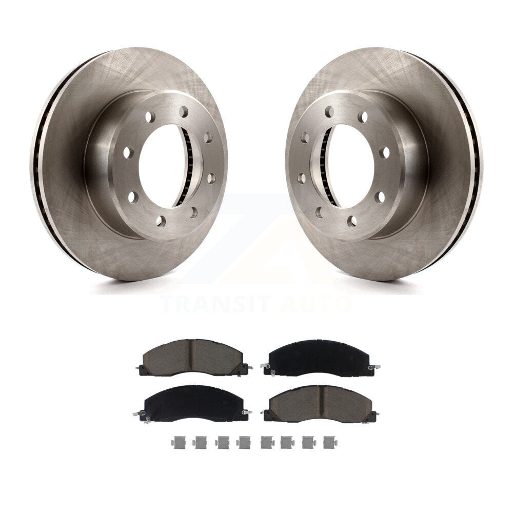 Disc Brake Rotors And Ceramic Pads Front Kit For Ram 3500 2500 1500 Dodge