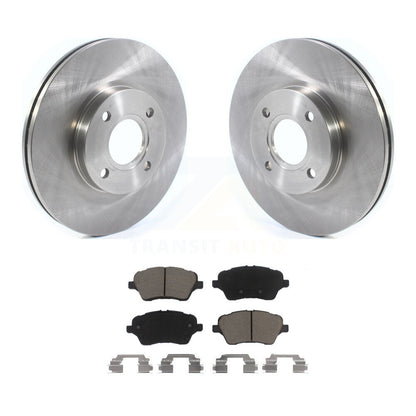 Disc Brake Rotors And Ceramic Pads Front Kit For 2014-2019 Ford Fiesta ST