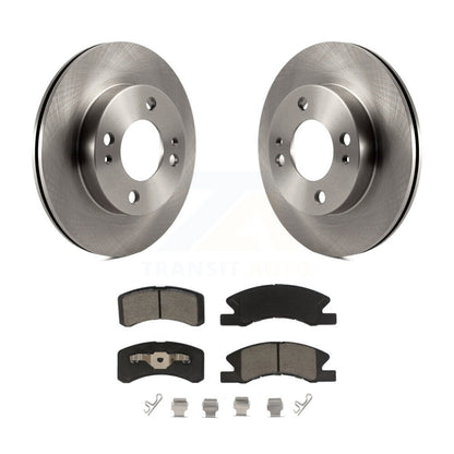 Disc Brake Rotors And Ceramic Pads Front Kit For 2014-2015 Mitsubishi Mirage
