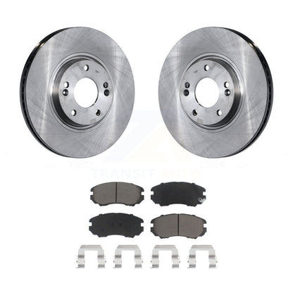 Disc Brake Rotors And Ceramic Pads Front Kit For Hyundai Azera Kia Amanti