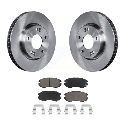 Disc Brake Rotors And Ceramic Pads Front Kit For 2010-2011 Kia Soul 2.0L
