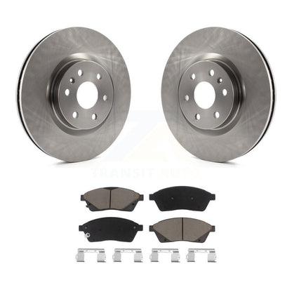 Disc Brake Rotors And Ceramic Pads Front Kit For Cadillac SRX Saab 9-4X