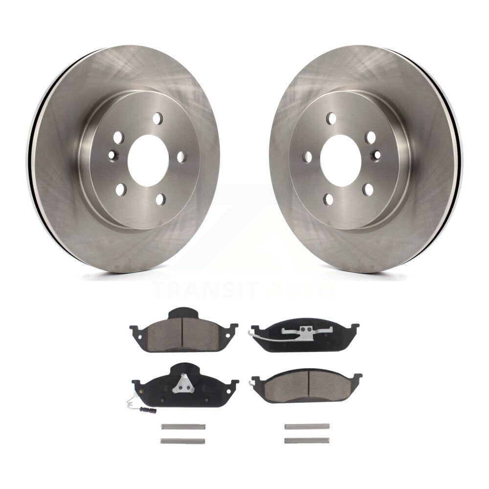 Disc Brake Rotors And Ceramic Pads Front Kit For Mercedes-Benz ML320 ML350 ML430
