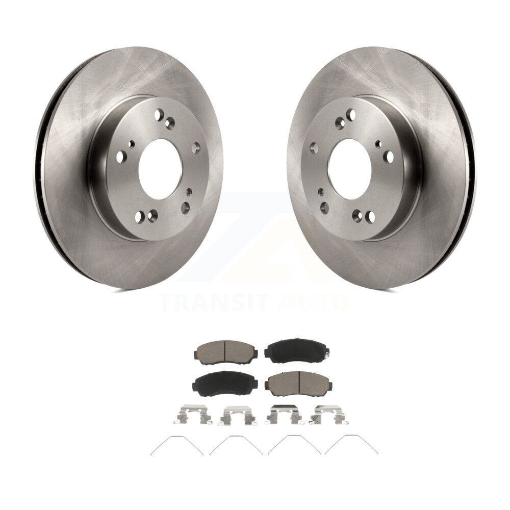 Brake Rotor Ceramic Pad Front Kit For Honda Civic LX SE with Manual transmission