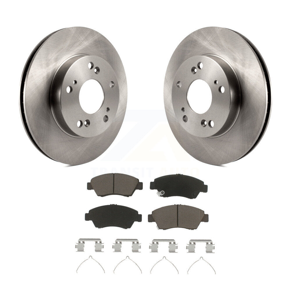Disc Brake Rotors And Ceramic Pads Front Kit For Honda Civic Acura ILX