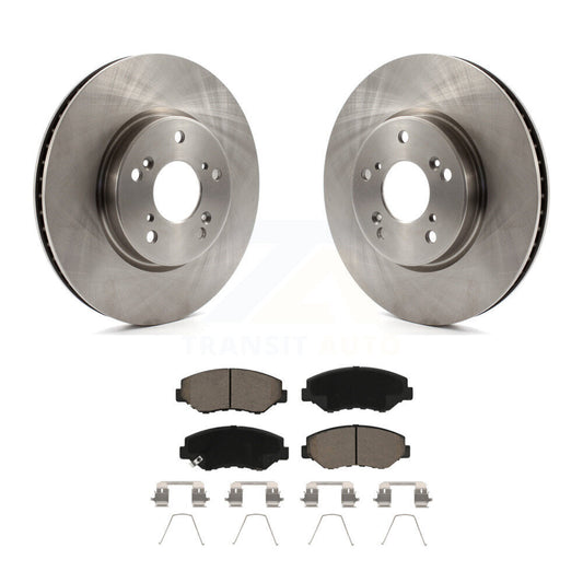 Brake Rotor Ceramic Pad Front Kit For 15 Honda Civic EX with Manual transmission