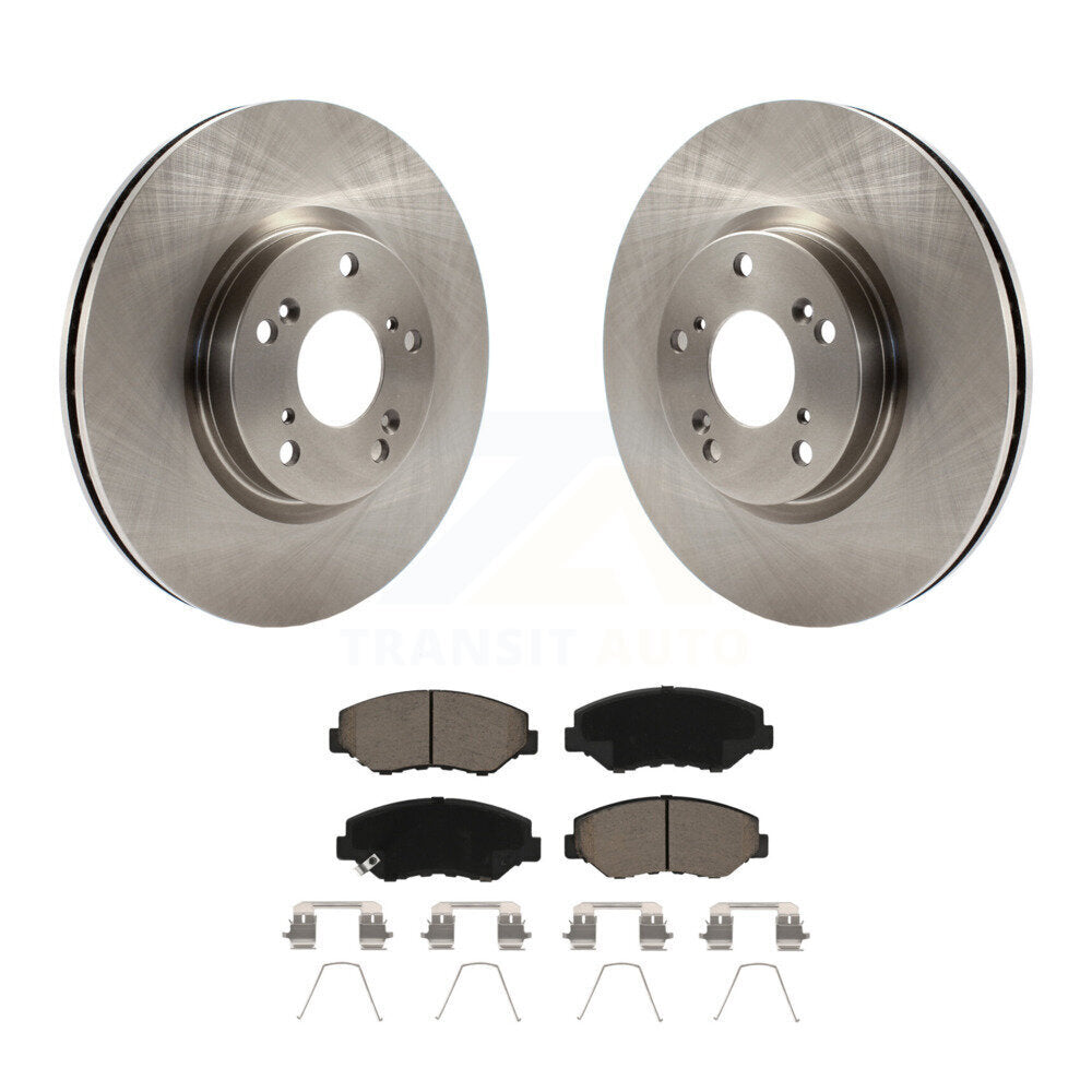 Disc Brake Rotors And Ceramic Pads Front Kit For Honda Civic CR-V Acura ILX