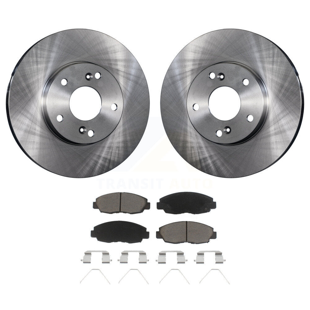Disc Brake Rotors And Ceramic Pads Front Kit For 2014-2015 Honda Civic Touring
