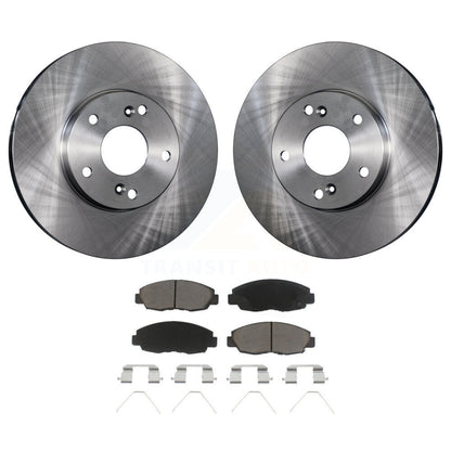 Disc Brake Rotors And Ceramic Pads Front Kit For 2014-2015 Honda Civic Touring