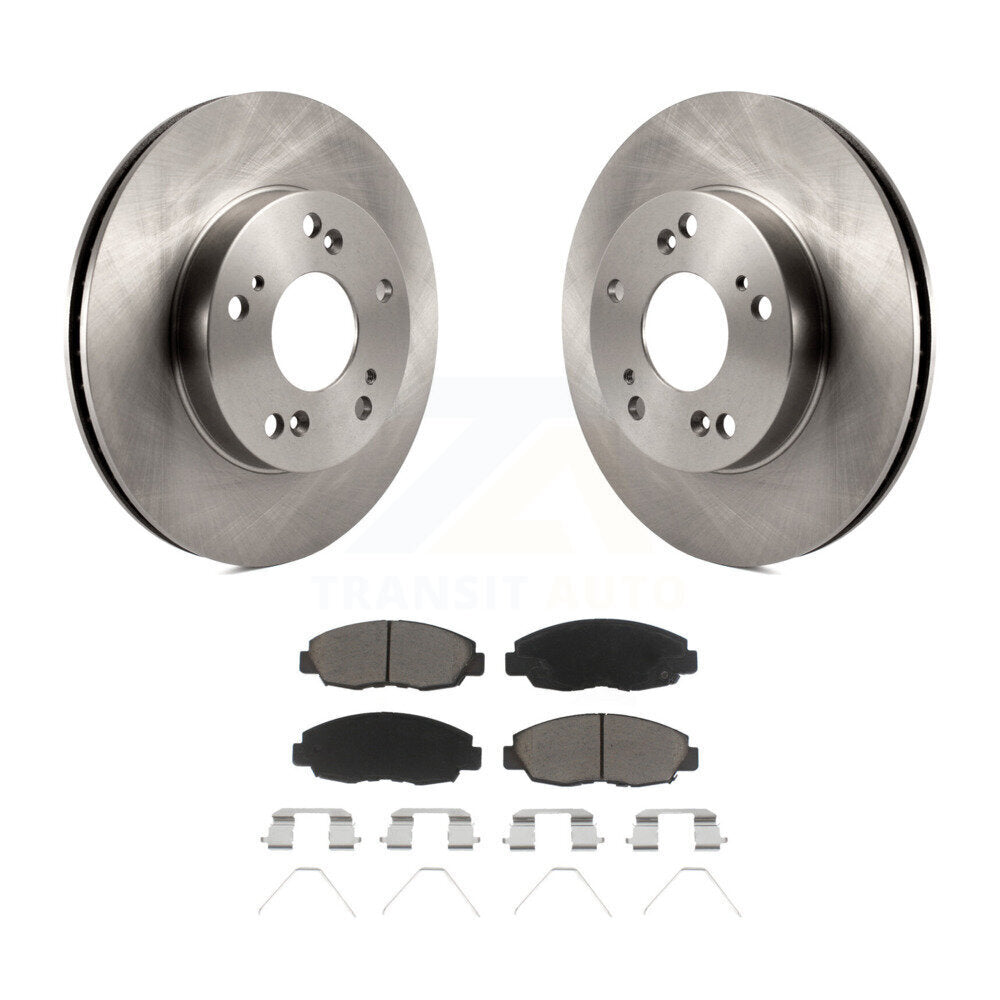 Disc Brake Rotors And Ceramic Pads Front Kit For Honda Civic