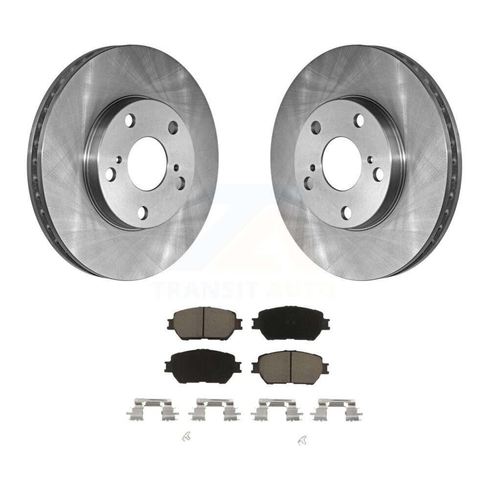 Brake Rotor And Ceramic Pad Front Kit For Toyota Camry With 275mm Diameter