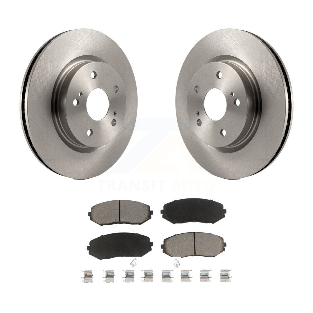 Disc Brake Rotors And Ceramic Pads Front Kit For 2006-2013 Suzuki Grand Vitara