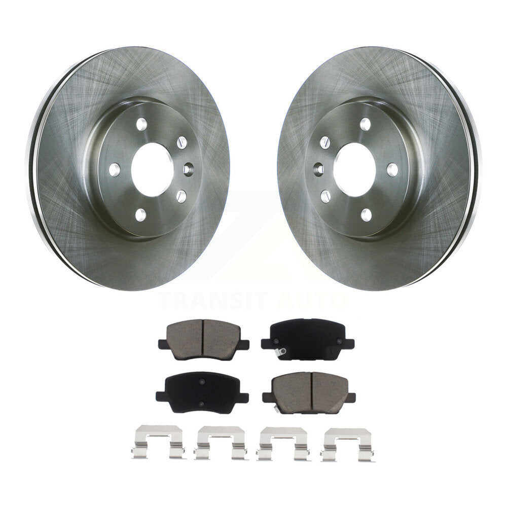 Disc Brake Rotors And Ceramic Pads Front Kit For 2018-2020 Chevrolet Sonic