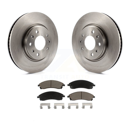 Disc Brake Rotors And Ceramic Pads Front Kit For 2006-2007 Cadillac CTS Base