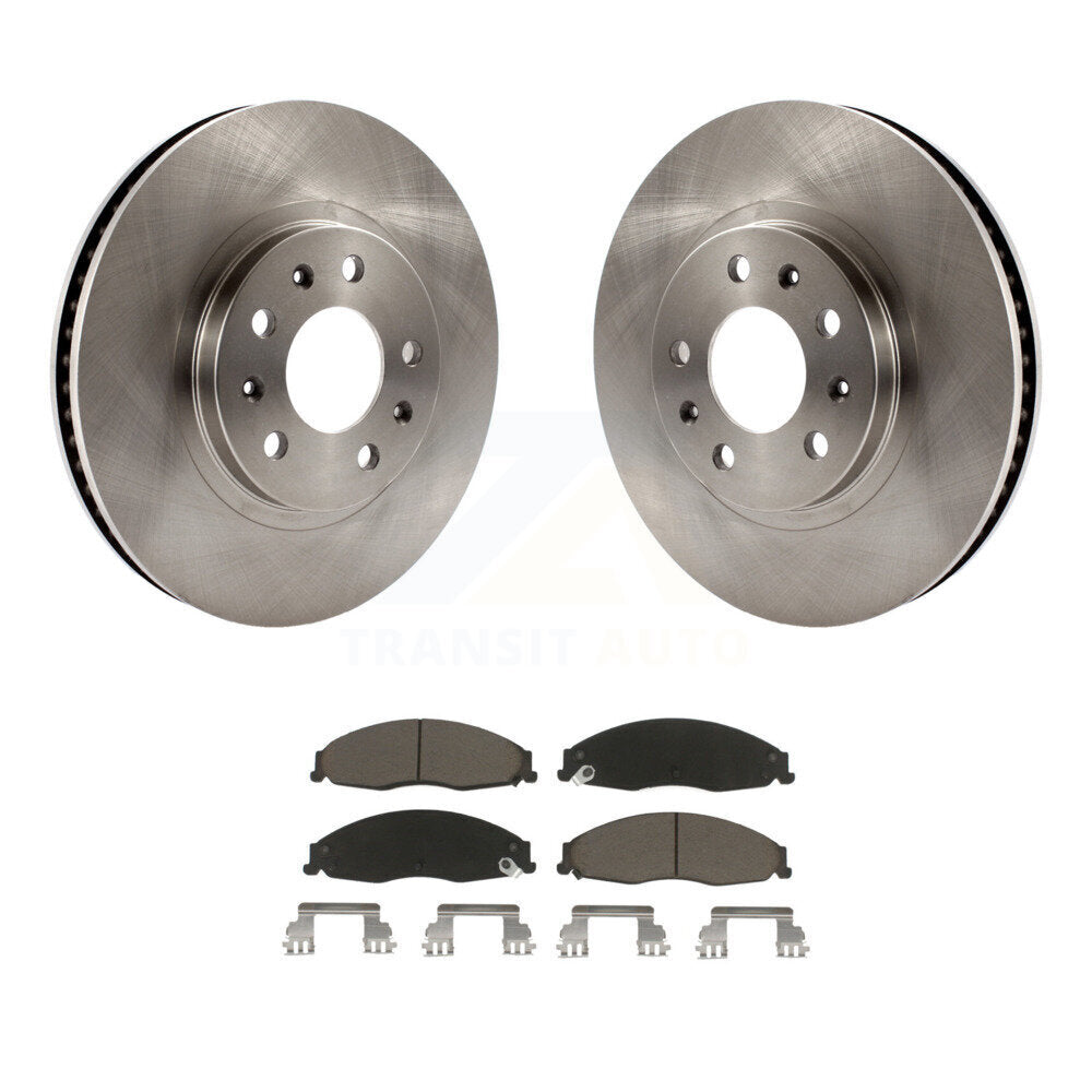 Disc Brake Rotor Ceramic Pad Front Kit For Cadillac CTS With Standard Suspension
