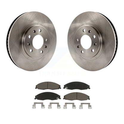 Disc Brake Rotor Ceramic Pad Front Kit For Cadillac CTS With Standard Suspension