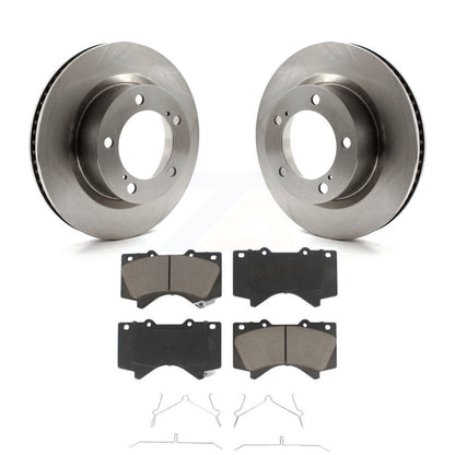 Disc Brake Rotors And Ceramic Pads Front Kit For Lexus LX570 Toyota Land Cruiser