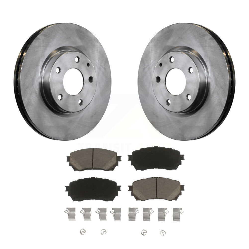 Disc Brake Rotors And Ceramic Pads Front Kit For Mazda 6