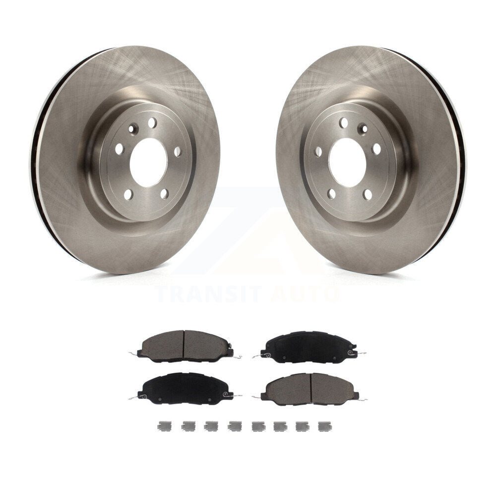 Disc Brake Rotors And Ceramic Pads Front Kit For Ford Mustang