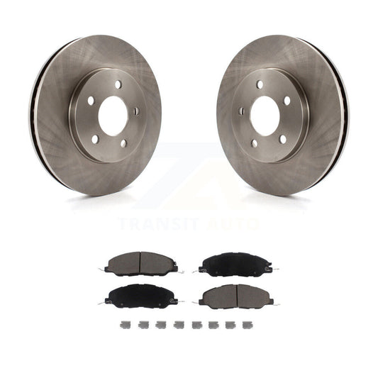 Disc Brake Rotors And Ceramic Pads Front Kit For 2005-2010 Ford Mustang Base