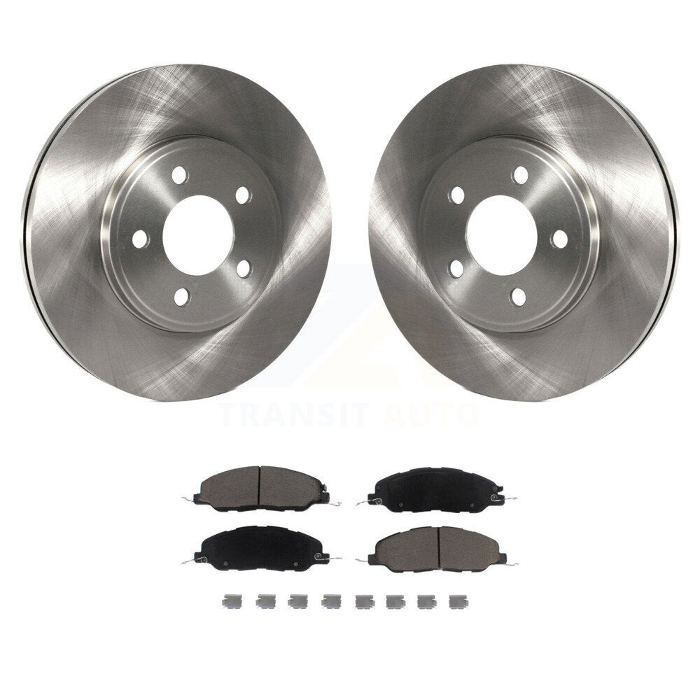 Disc Brake Rotors And Ceramic Pads Front Kit For 2009 Ford Mustang Bullitt