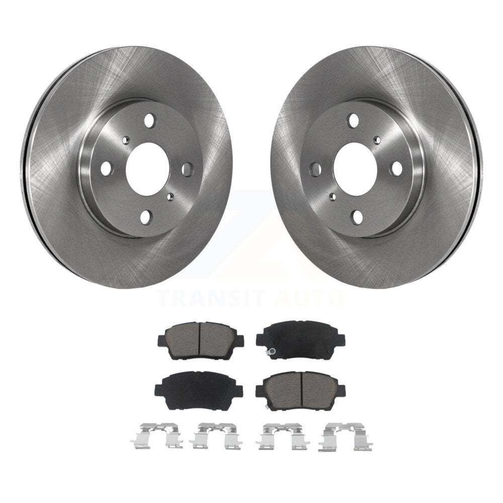 Disc Brake Rotors And Ceramic Pads Front Kit For 2004-2006 Scion xB xA