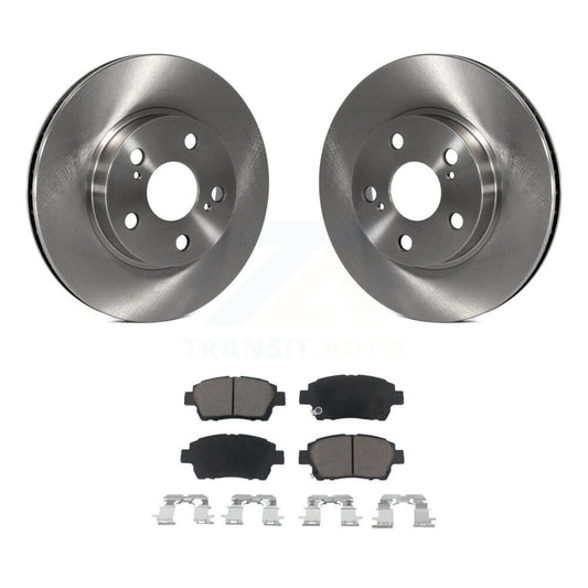 Disc Brake Rotors And Ceramic Pads Front Kit For 2004-2009 Toyota Prius