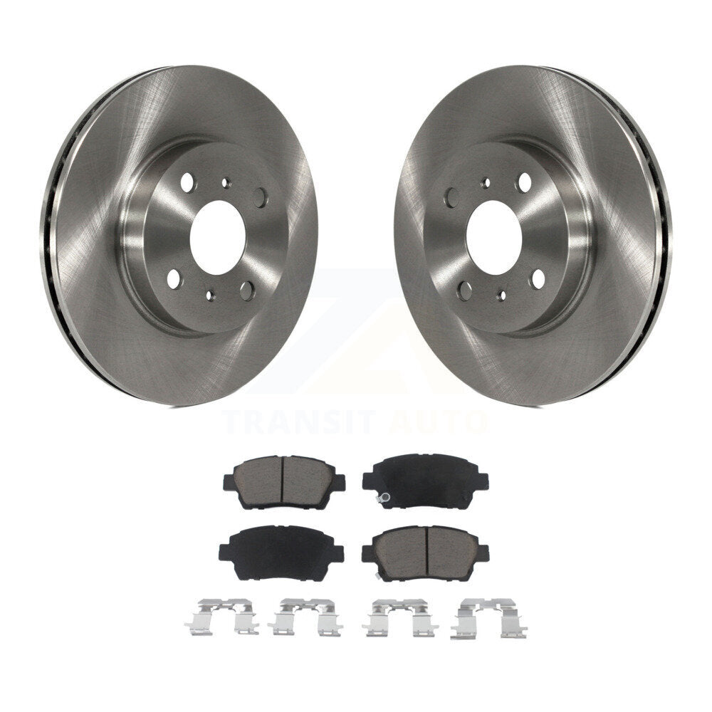 Disc Brake Rotors And Ceramic Pads Front Kit For 2001-2003 Toyota Prius