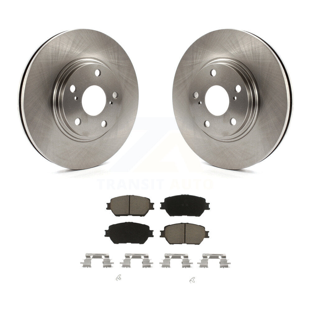Disc Brake Rotors And Ceramic Pads Front Kit For Toyota Camry