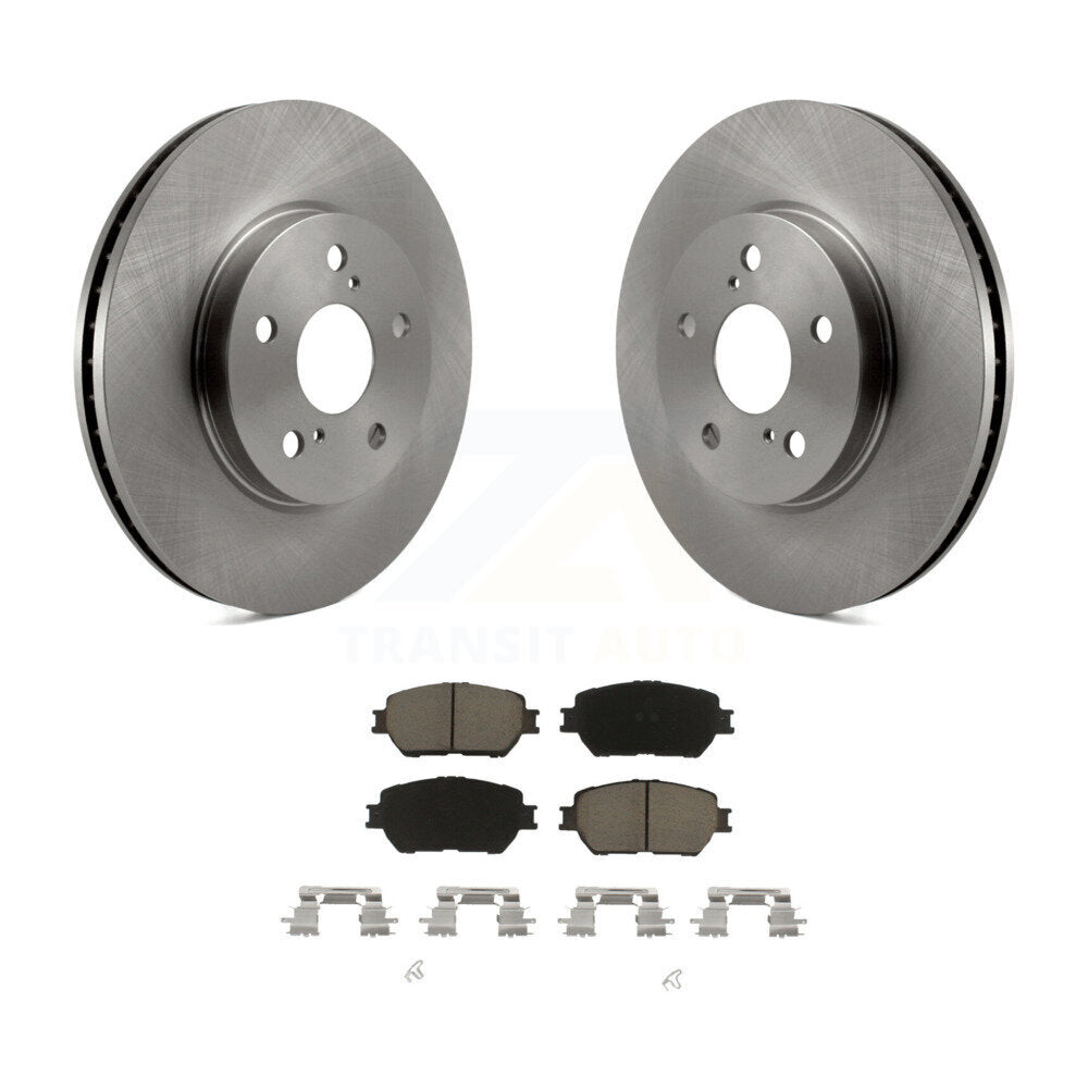 Disc Brake Rotors And Ceramic Pads Front Kit For Toyota Camry