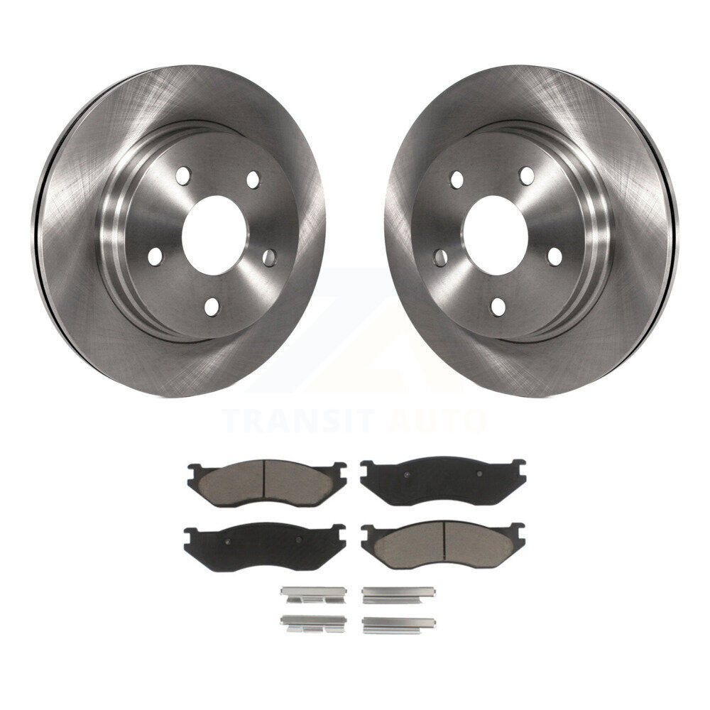 Disc Brake Rotors And Ceramic Pads Front Kit For Dodge Ram 1500 Durango