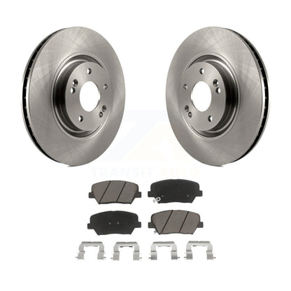Disc Brake Rotors And Ceramic Pads Front Kit For 2012-2017 Hyundai Azera