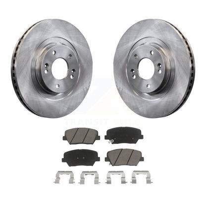 Disc Brake Rotors & Ceramic Pad Front Kit For Hyundai Santa Fe Sport Kia Sorento