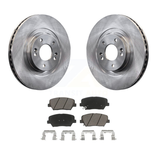 Disc Brake Rotors & Ceramic Pad Front Kit For Hyundai Santa Fe Sport Kia Sorento