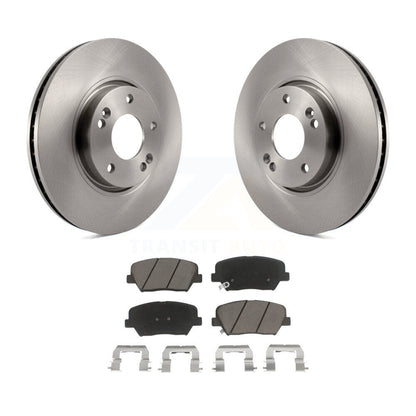 Disc Brake Rotors And Ceramic Pads Front Kit For 2014-2017 Kia Rondo