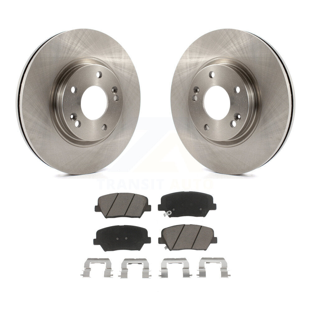 Disc Brake Rotors And Ceramic Pads Front Kit For Hyundai Santa Fe Kia Sorento