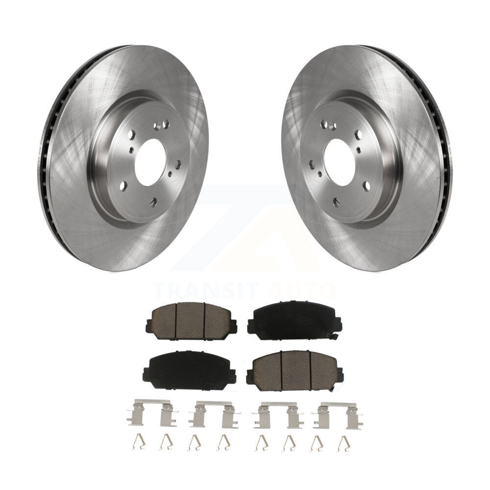 Disc Brake Rotors And Ceramic Pads Front Kit For Honda CR-V HR-V