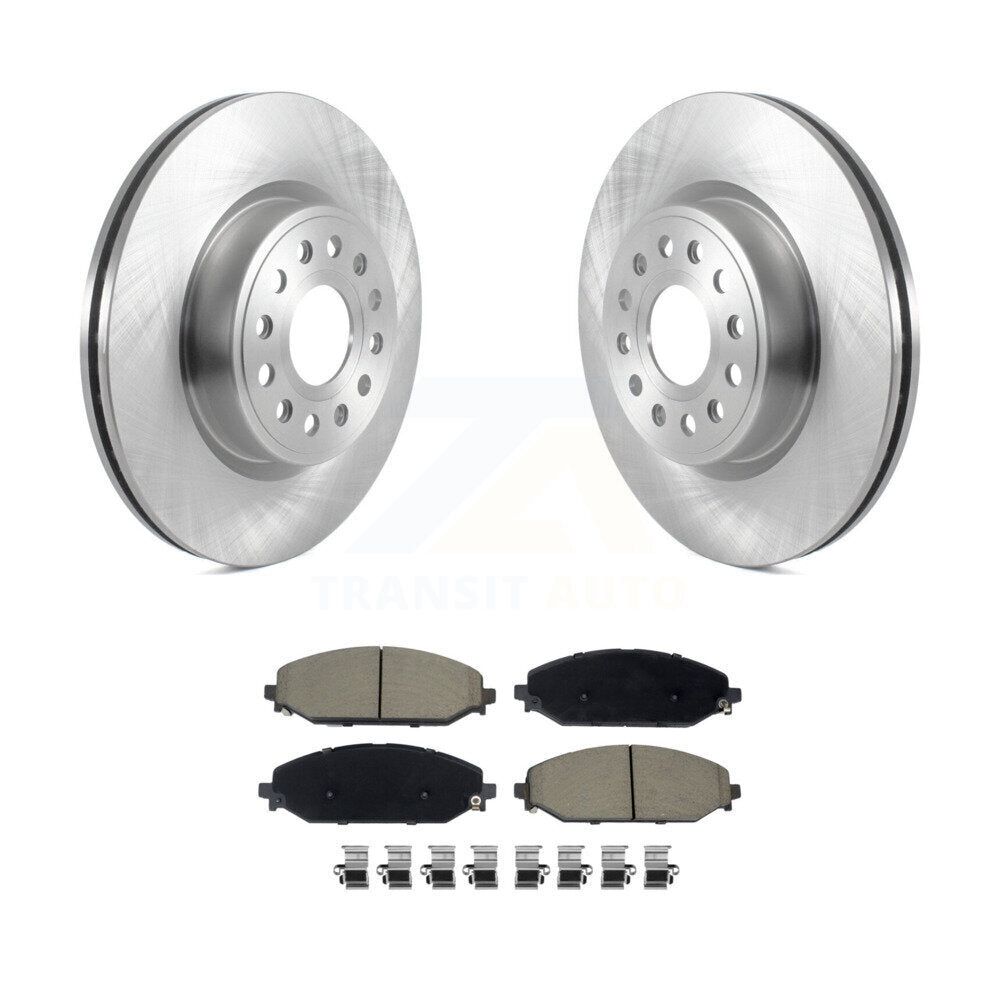 Disc Brake Rotors And Ceramic Pads Front Kit For Ram 1500
