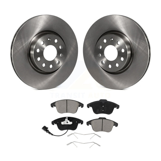 Brake Rotor & Ceramic Pad Front Kit For Volkswagen Tiguan Passat Audi Q3 Quattro