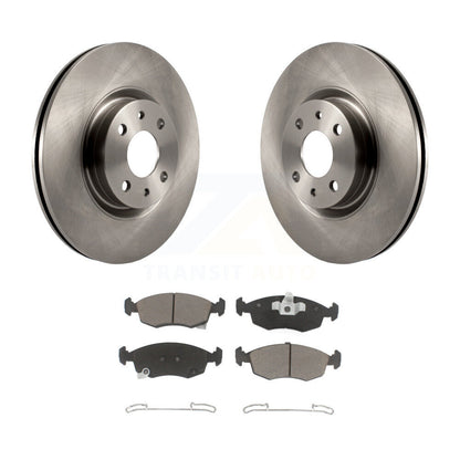 Disc Brake Rotors And Ceramic Pads Front Kit For Fiat 500