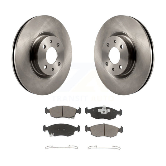 Disc Brake Rotors And Ceramic Pads Front Kit For Fiat 500