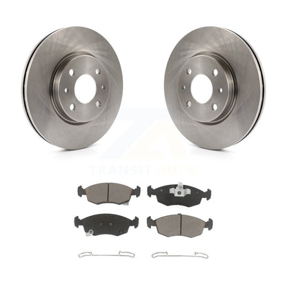 Disc Brake Rotors And Ceramic Pads Front Kit For Fiat 500
