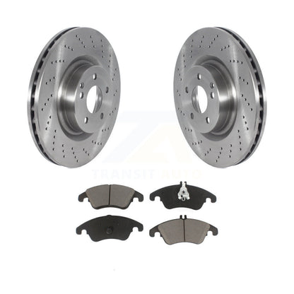 Disc Brake Rotors And Ceramic Pads Front Kit For Mercedes-Benz C250 E400 E550