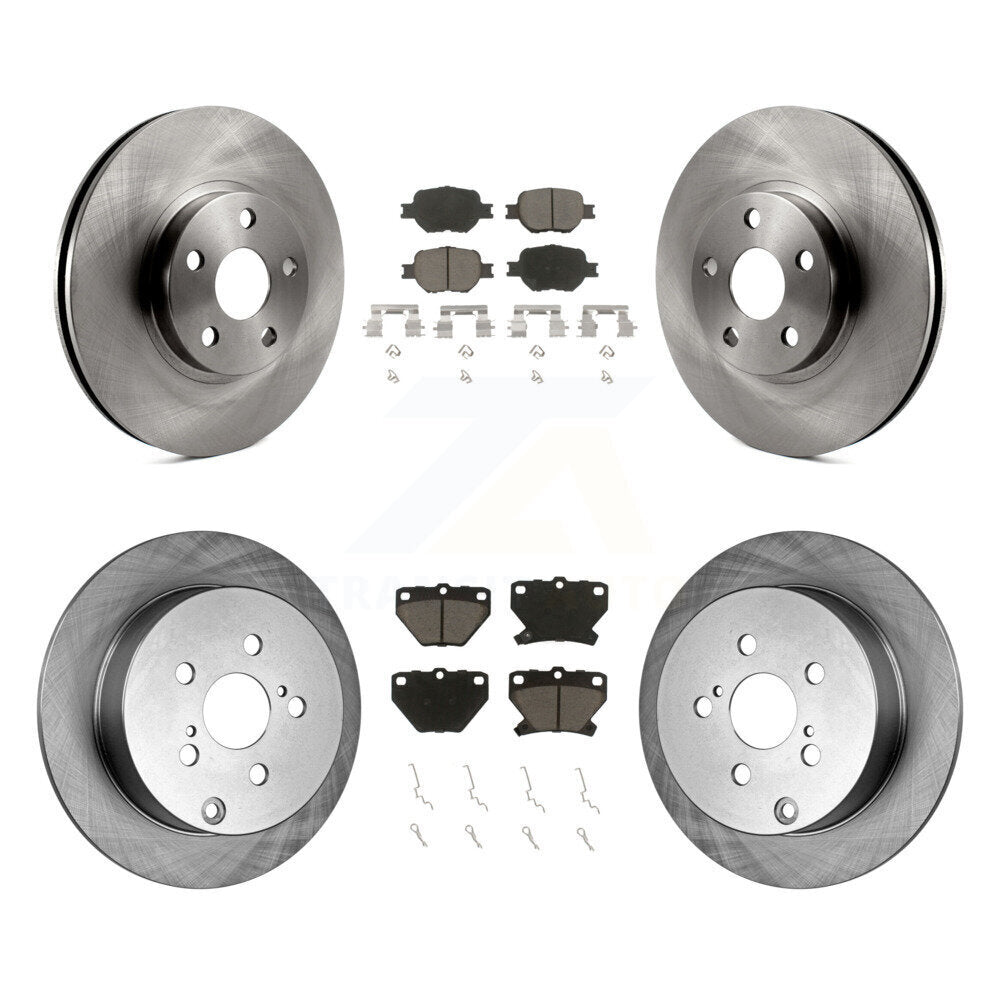 Disc Brake Rotors And Ceramic Pads Front Rear Kit For Toyota Celica