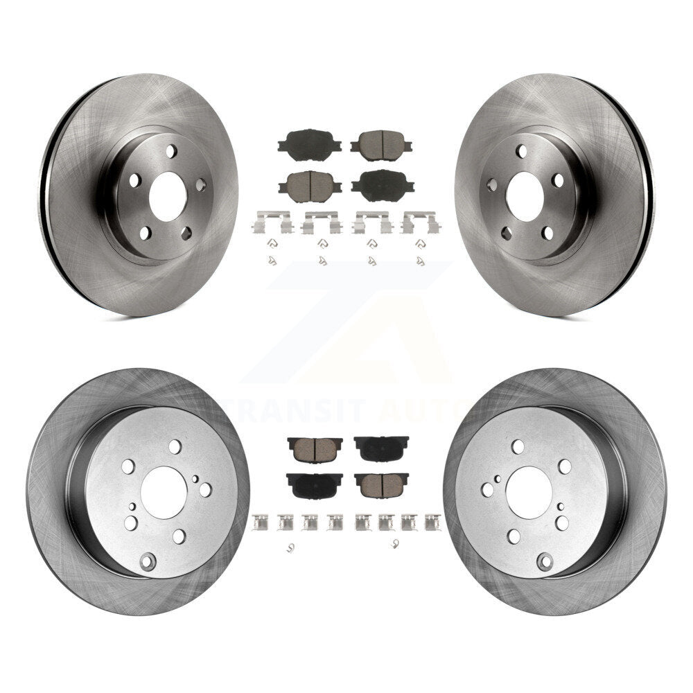 Disc Brake Rotors And Ceramic Pads Front Rear Kit For 2005-2010 Scion tC