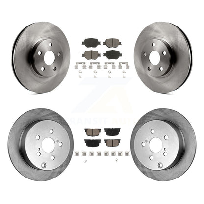 Disc Brake Rotors And Ceramic Pads Front Rear Kit For 2005-2010 Scion tC