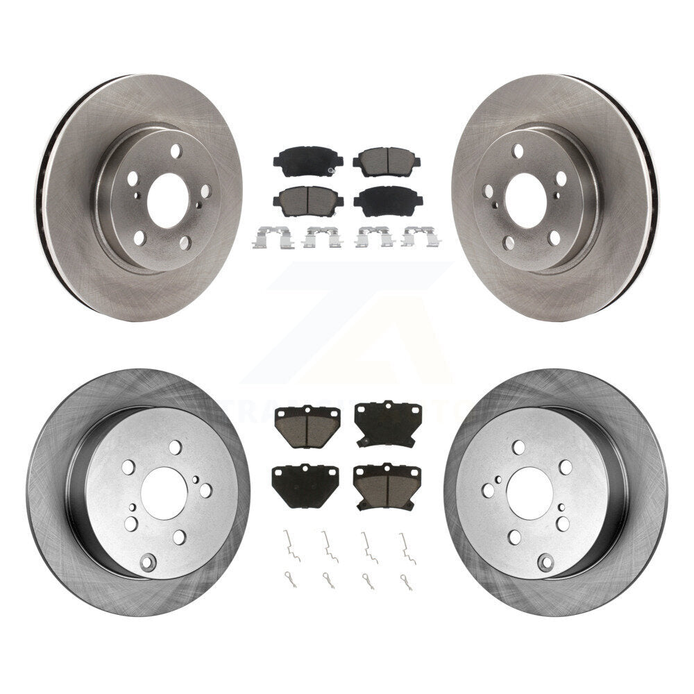 Disc Brake Rotors And Ceramic Pads Front Rear Kit For 2000 Toyota Celica GT